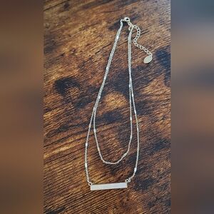 Time and Tru 16" Short Gold Tone Necklace w/Resin Pearl Pendant